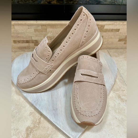 Dolce Vita Shoes - Dolce Vita Blush Suede Platform Loafers